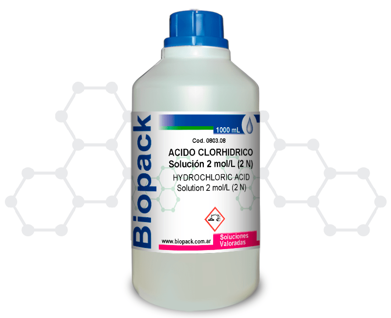ACIDO CLORHIDRICO Solución 2 mol/L (2 N)