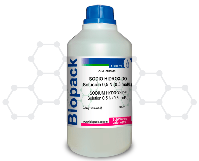 SODIO HIDROXIDO Solución 0,5 N (0,5 mol/L)