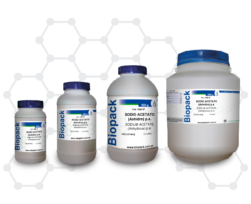 Biopack® Productos Químicos - SODIO ACETATO (Anhidro) p.a.