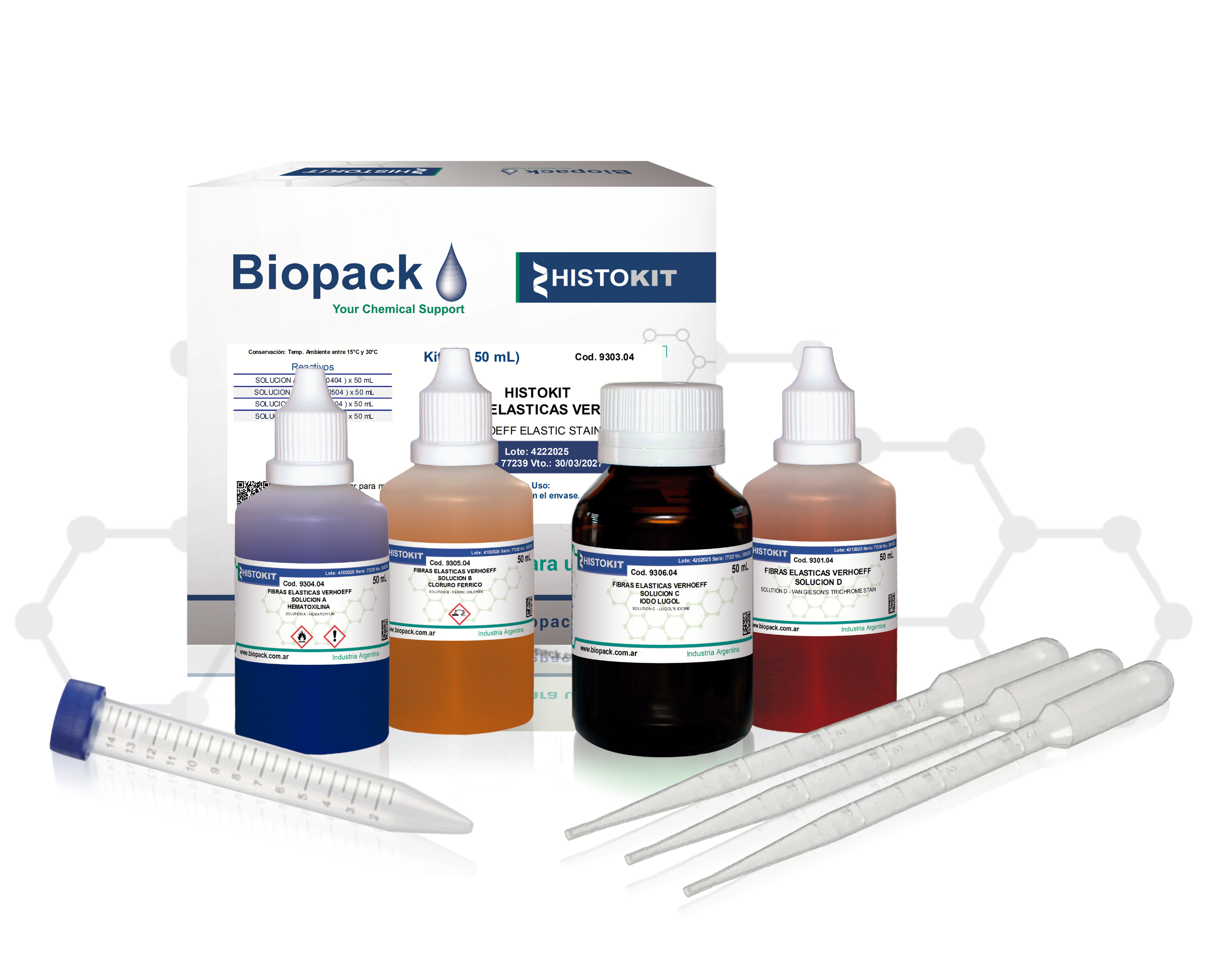 HISTOKIT FIBRAS ELASTICAS VERHOEFF