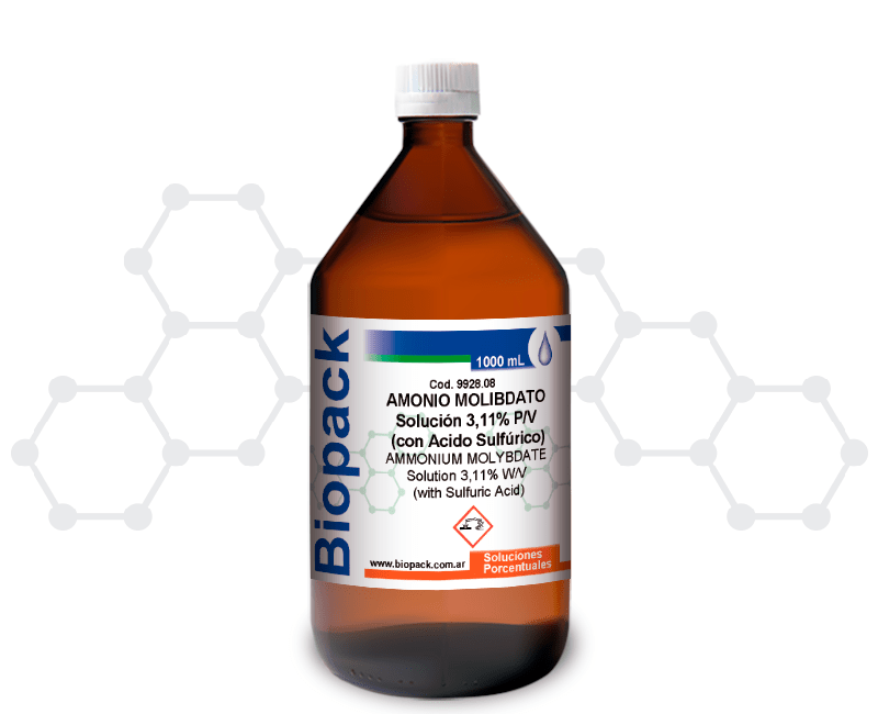 AMONIO MOLIBDATO Solución 3,11% P/V (con Acido Sulfúrico)